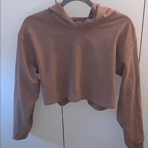 Lululemon Cropped beige hoodie